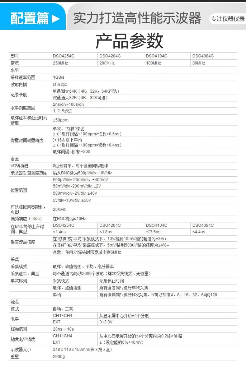 DSO4004C系列