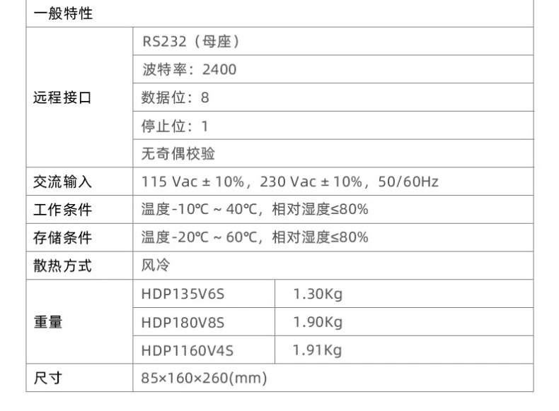 HDP1000系列可编程直流电源